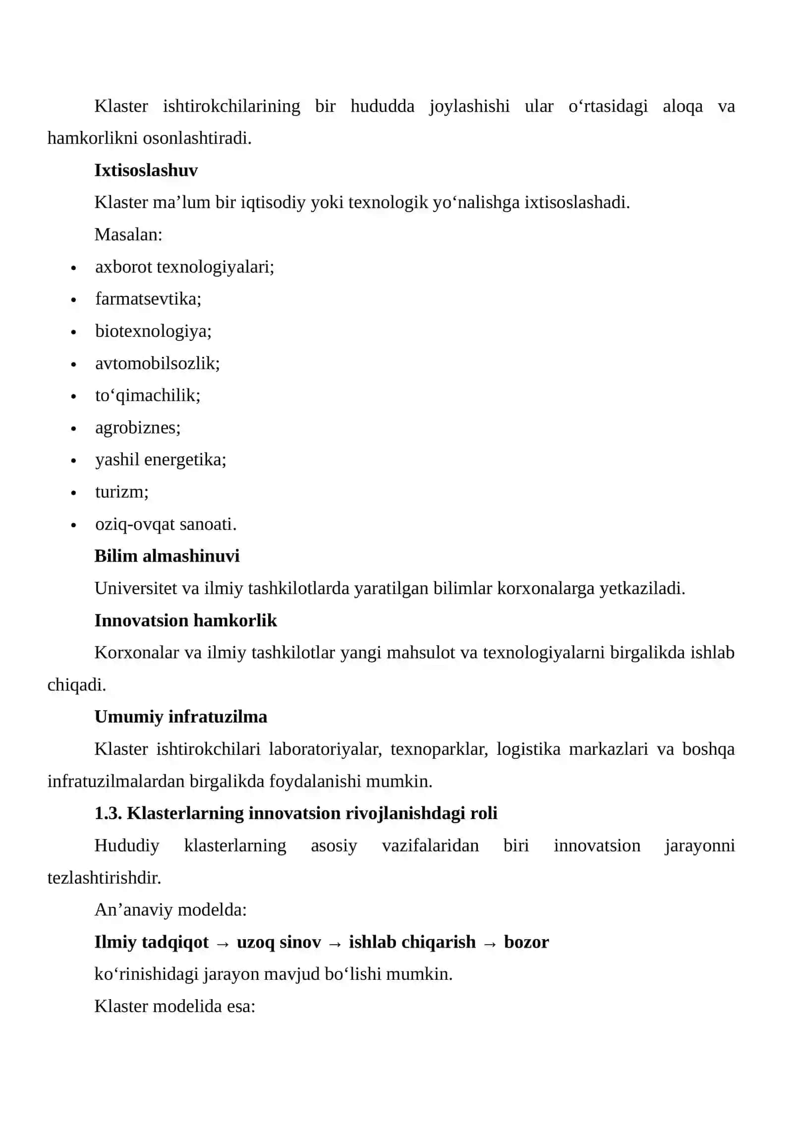 XALQARO TAJRIBADA HUDUDIY INNOVATSION KLASTERLAR FAOLIYATI 4