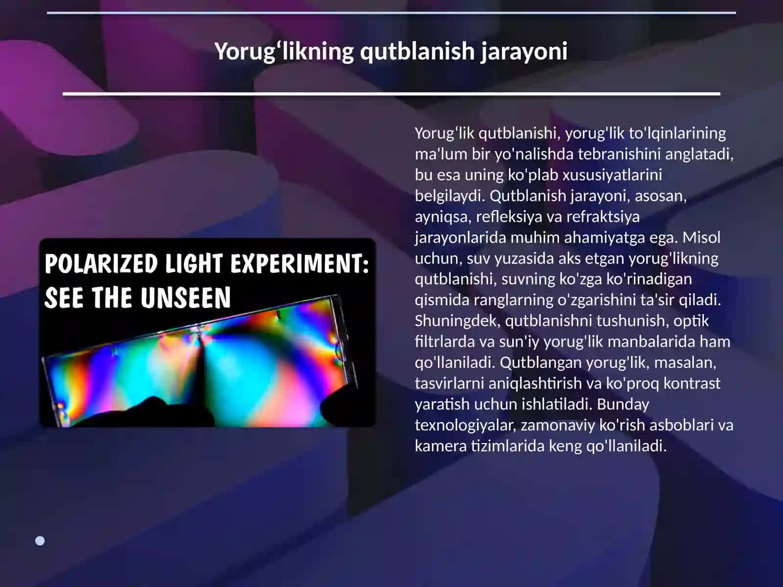 Yorugʻlik dispersiyasining asosiy prinsiplari 4