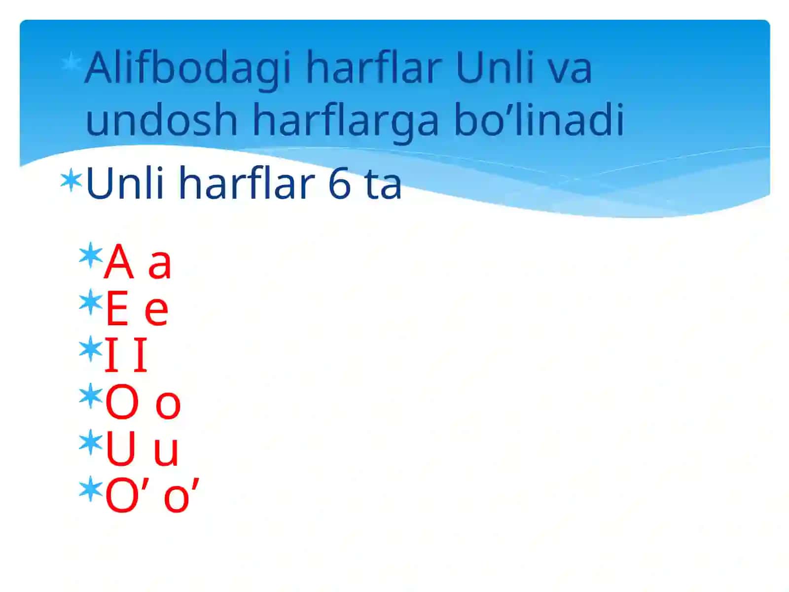TOVUSH VA HARFLAR 4