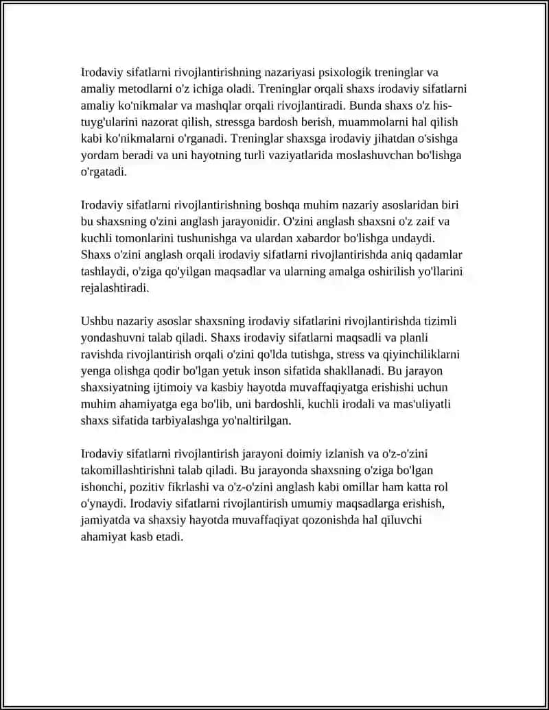 SHAXSLARNING IRODAVIY SIFATLARINI RIVOJLANTIRISH TEXNOLOGIYALARI 4