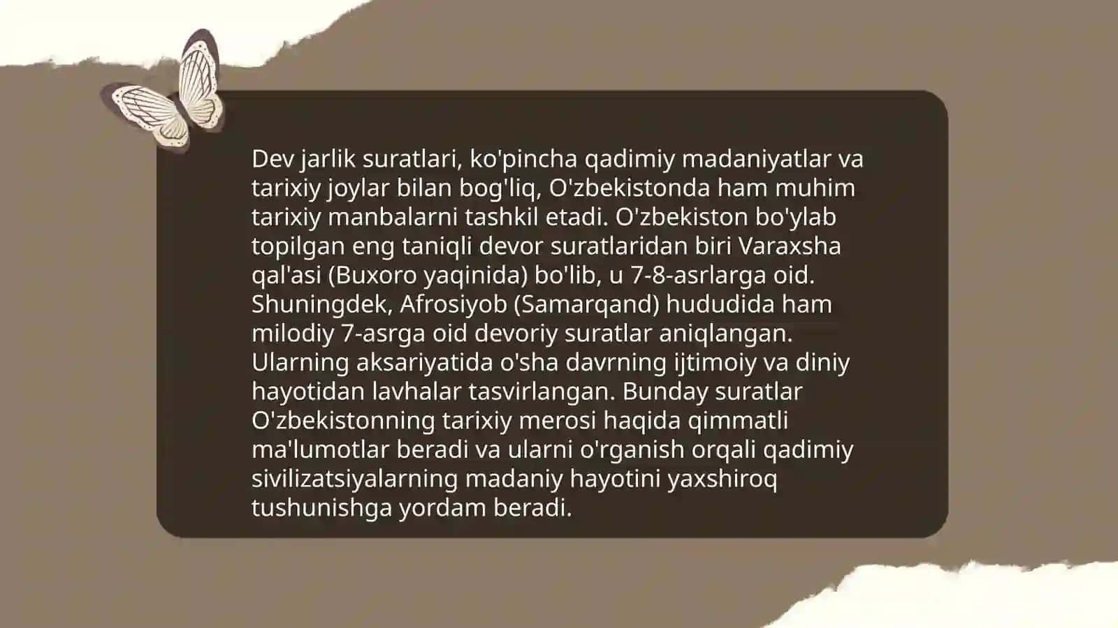 Oʻrta Osiyoda ibtidoiy jamoa davri sanati 4