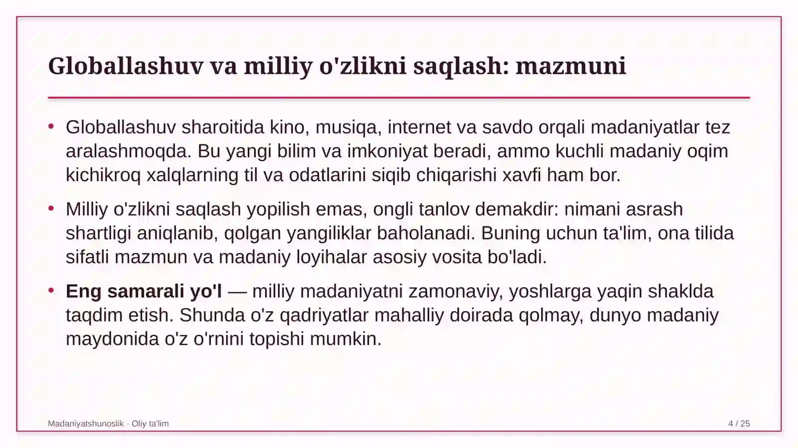 sanoat turizmida globallashuv sharoitida milliy o'zlikni saqlash 3498 4