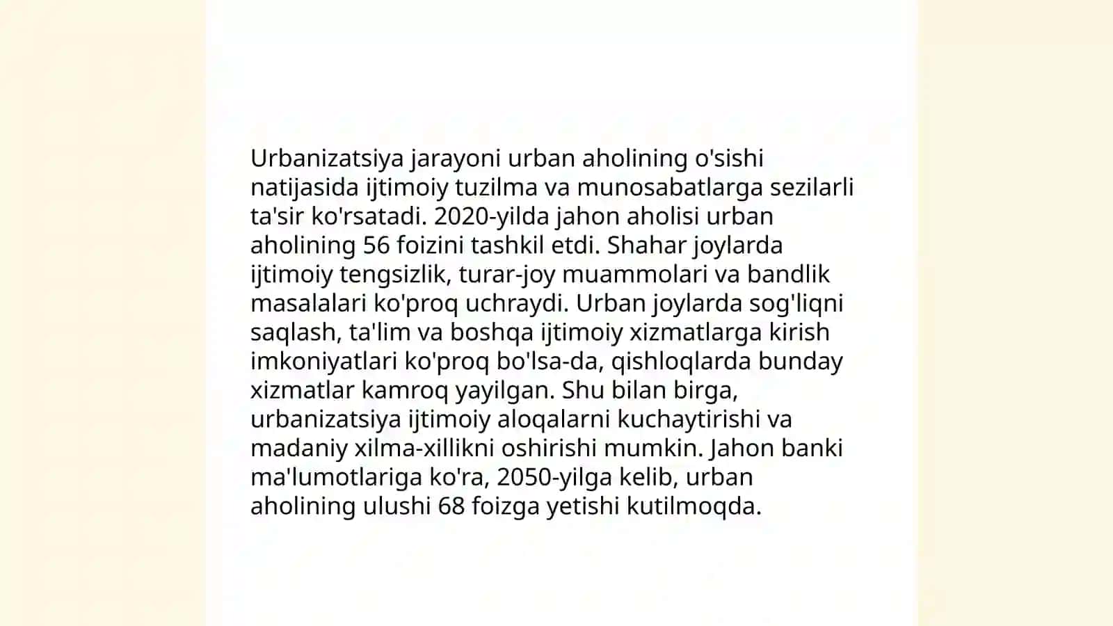 Shahar Iqtisodiyoti va Urbanizatsiya Jarayoni 4