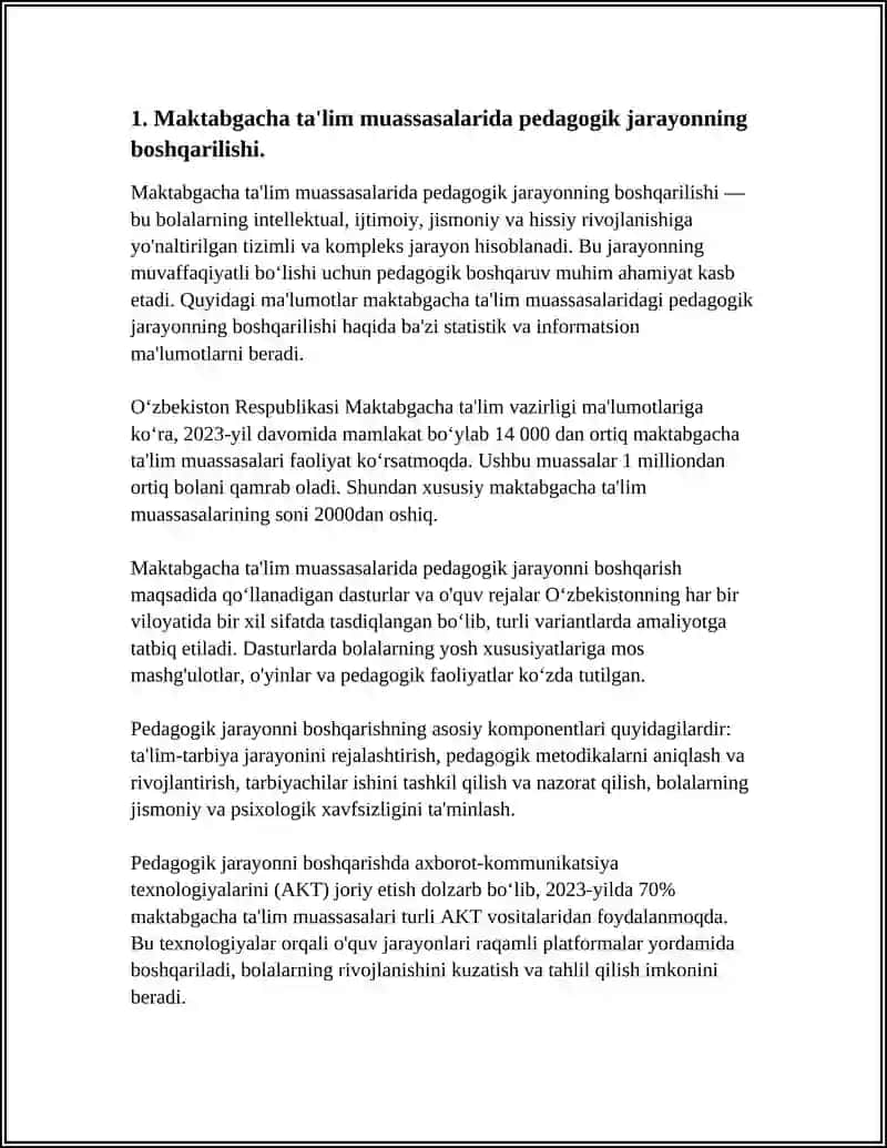 Maktabgacha va bosh ta'lim muassasalarida pedagogik jarayonni boshqarish 4