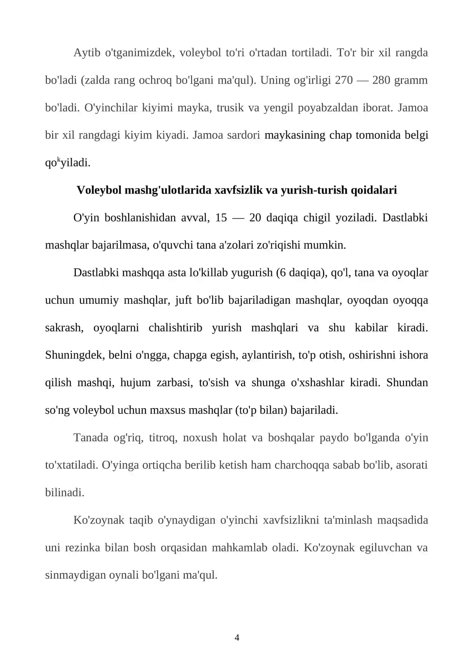 Voleybol xaqida qisqacha ma’lumot 4