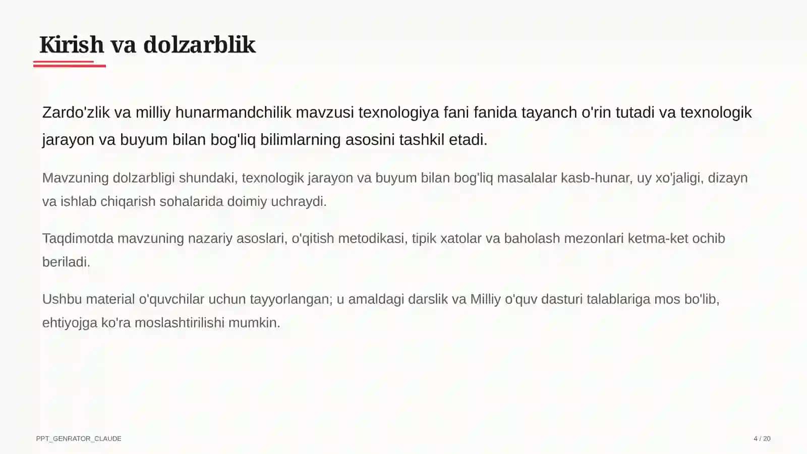 Zardo'zlik va milliy hunarmandchilik (8-sinf) 4