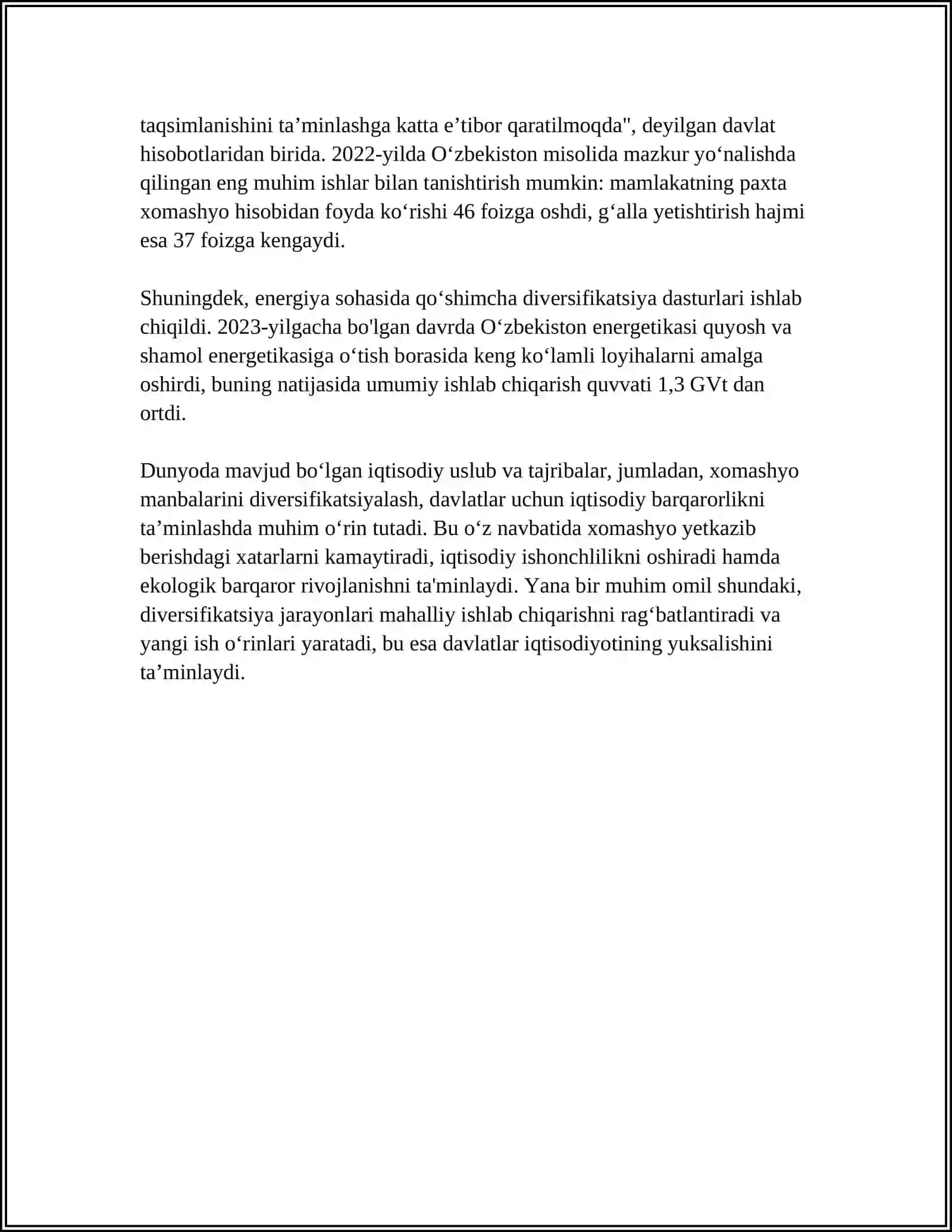 SURXONDARYODA YENGIL SANOATNI YANADA RIVOJLANTIRISH UCHUN QANDAY ISHLARNI AMALGA OSHIRISH LOZIM 4