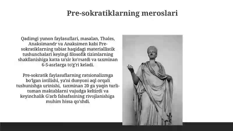 Qadimgi Yunonistonda falsafa ilmining shakllanishi 4