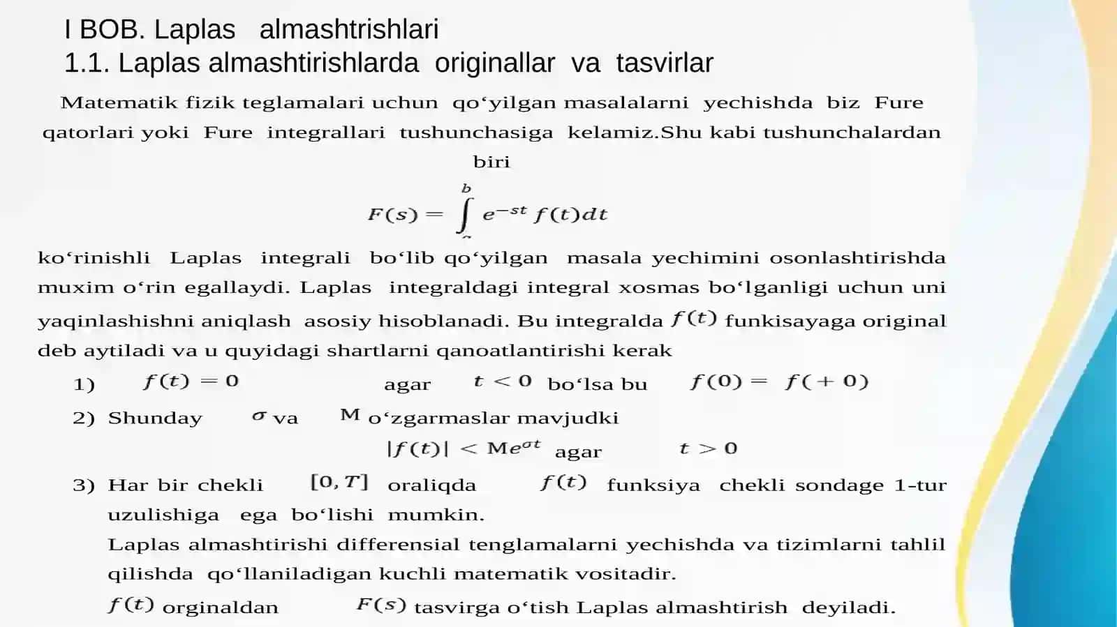Matematik analiz 4