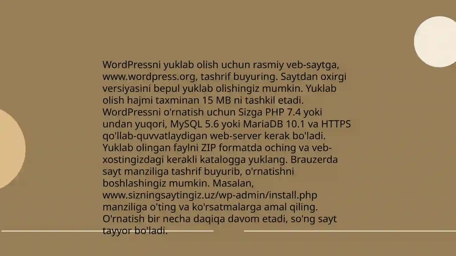 WordPress CMS tizimi nima? 4