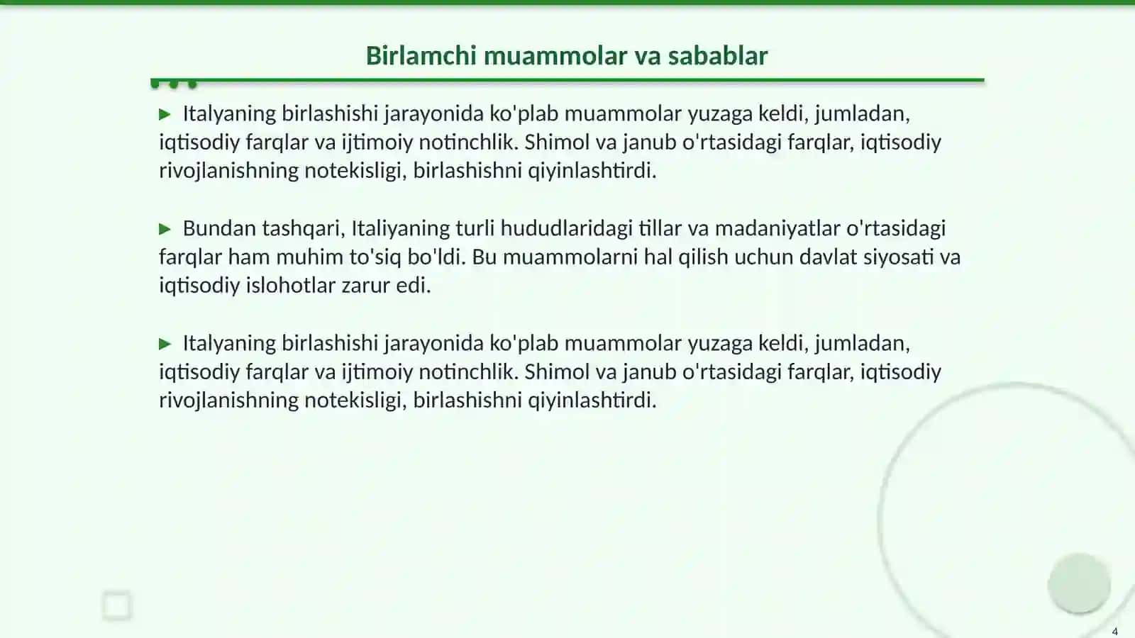 Italyaning milliy birlashishi 4
