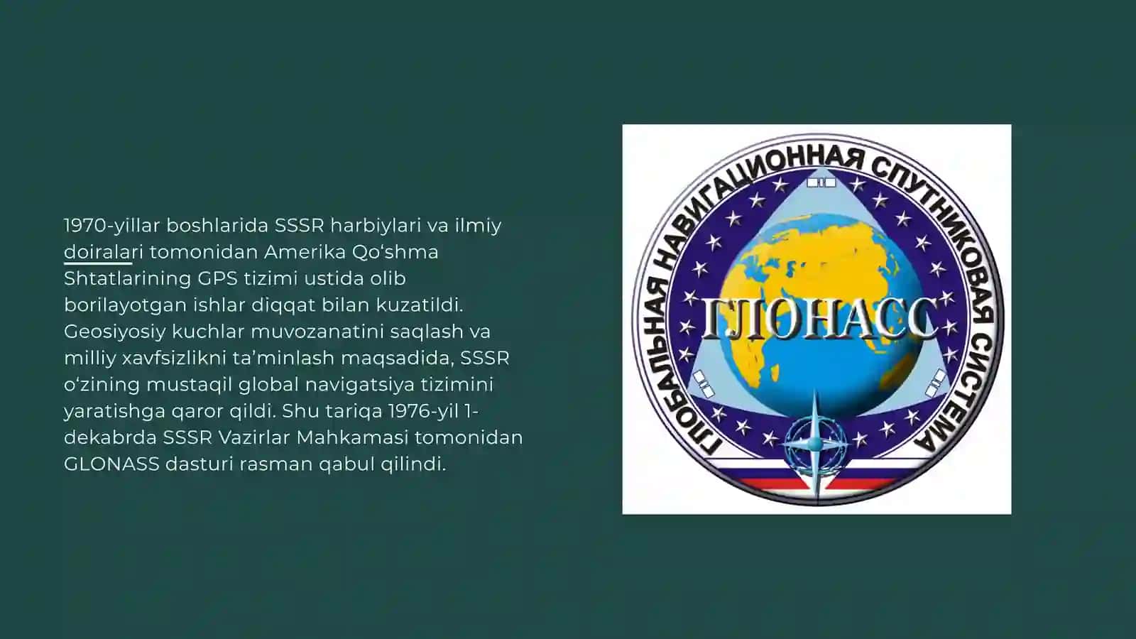 Glonnassning geodezik imkoniyatlari 4
