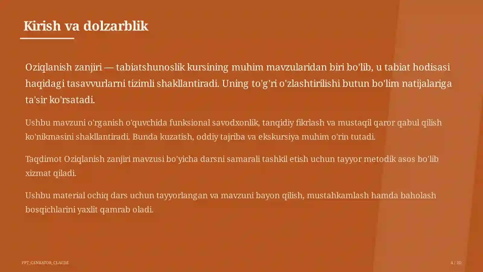 Oziqlanish zanjiri (3-sinf) 4