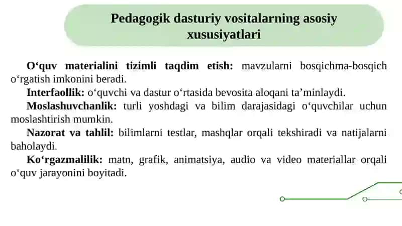 Pedagogik dasturiy vositalar 4