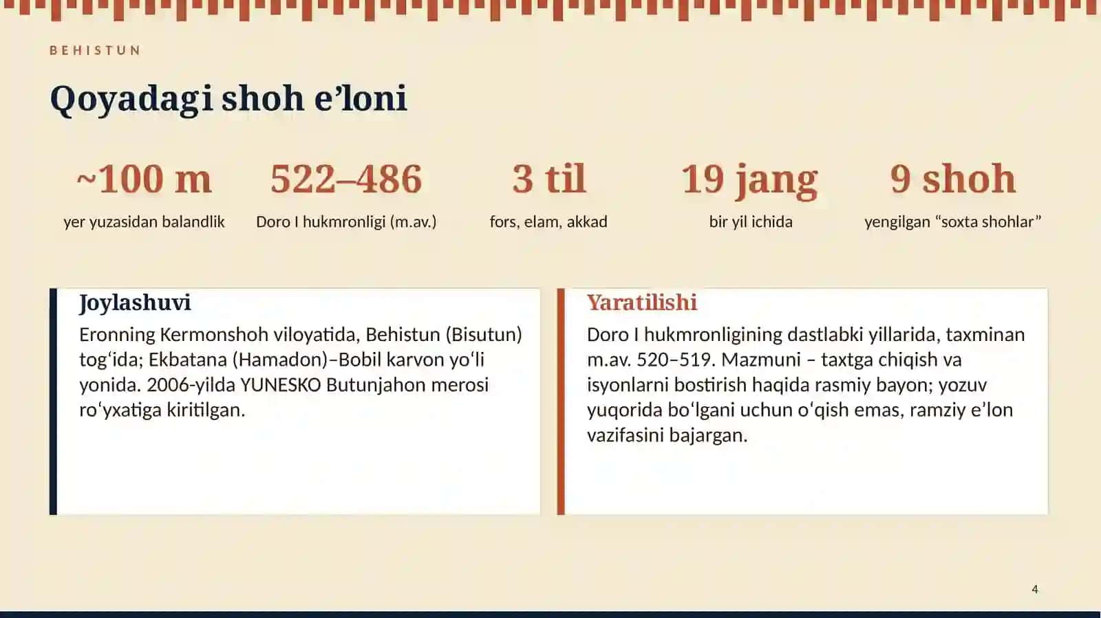 Behistun Yozuvi va Gerodot “Tarix”i 4