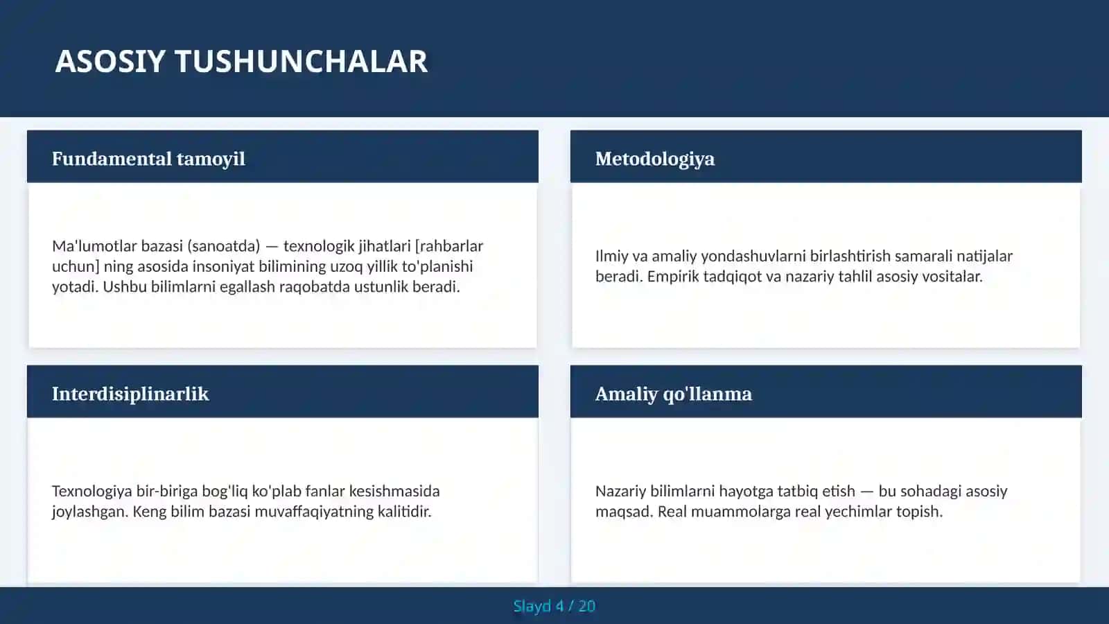 Ma'lumotlar bazasi (sanoatda) — texnologik jihatlari [rahbarlar uchun] 4