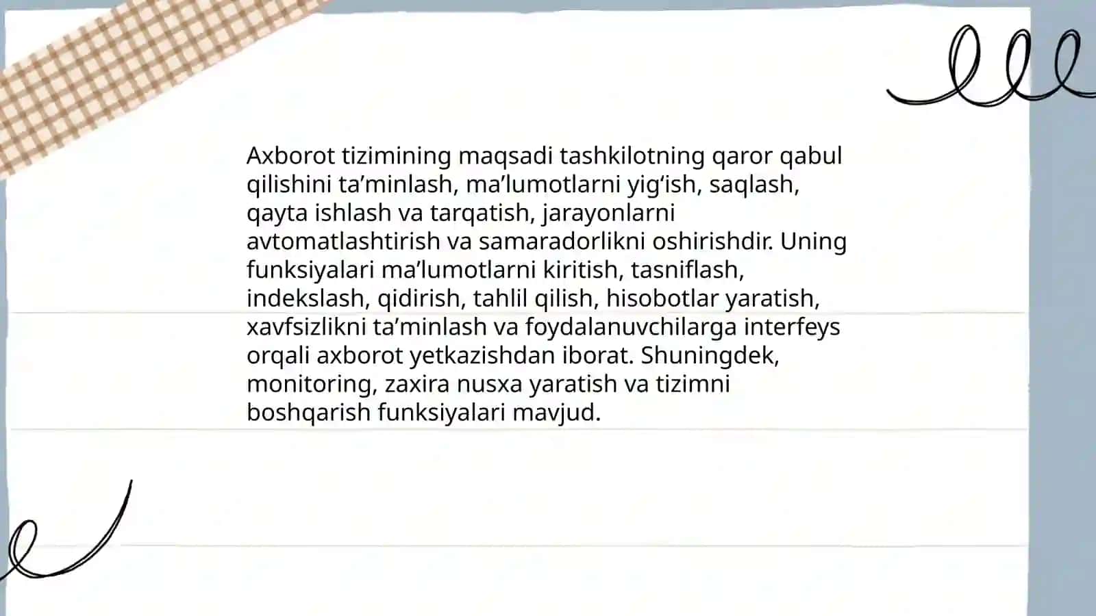 Axborot Tizimlarida Asosiy Tushunchalar 4