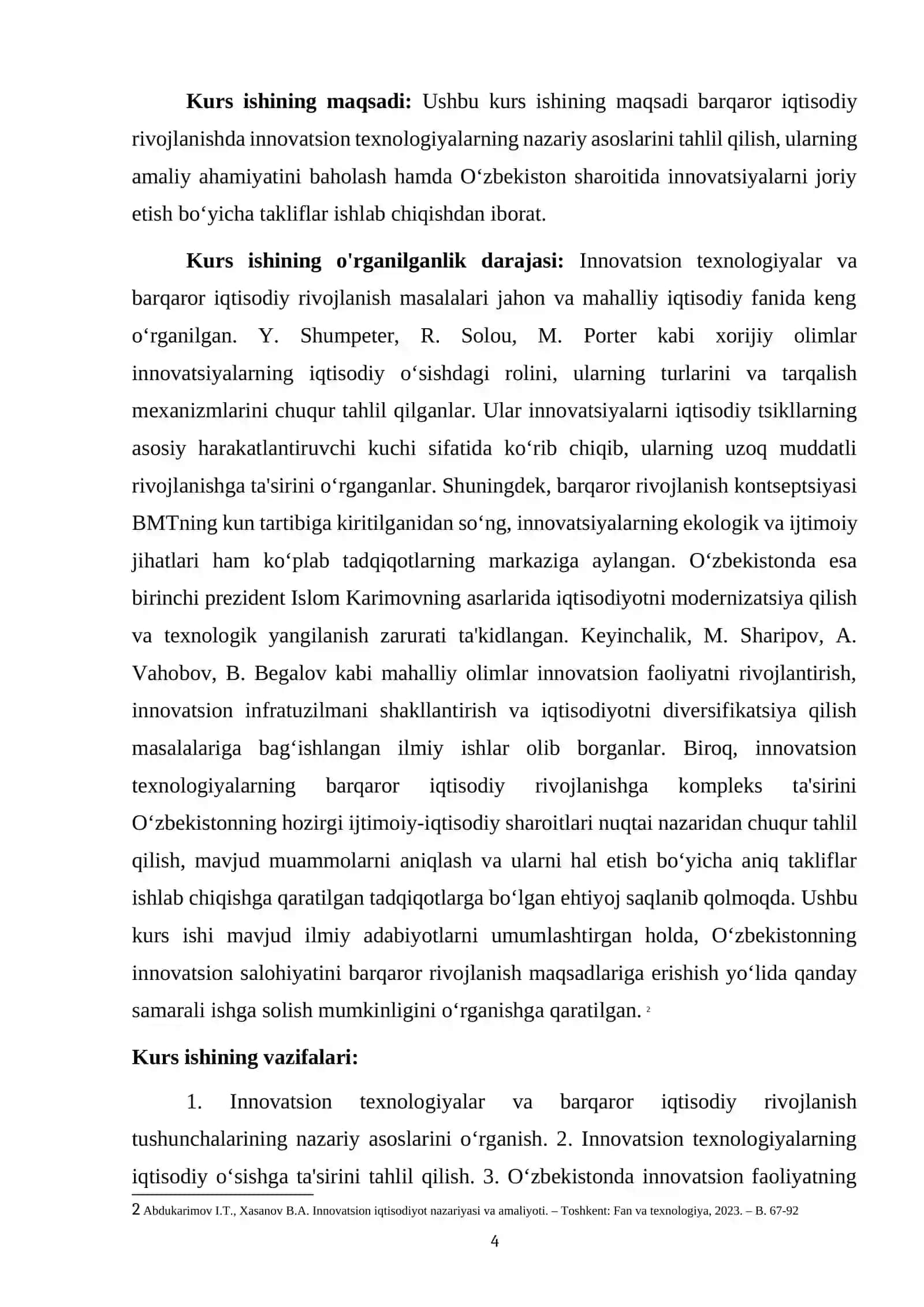 BARQAROR IQTISODIY RIVOJLANISHDA INNOVATSION TEXNOLOGIYALARNING O‘RNI VA AHAMIYATI 4