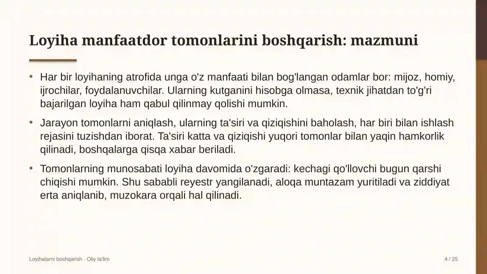 shaharsozlikda loyiha manfaatdor tomonlarini boshqarish 1806 4