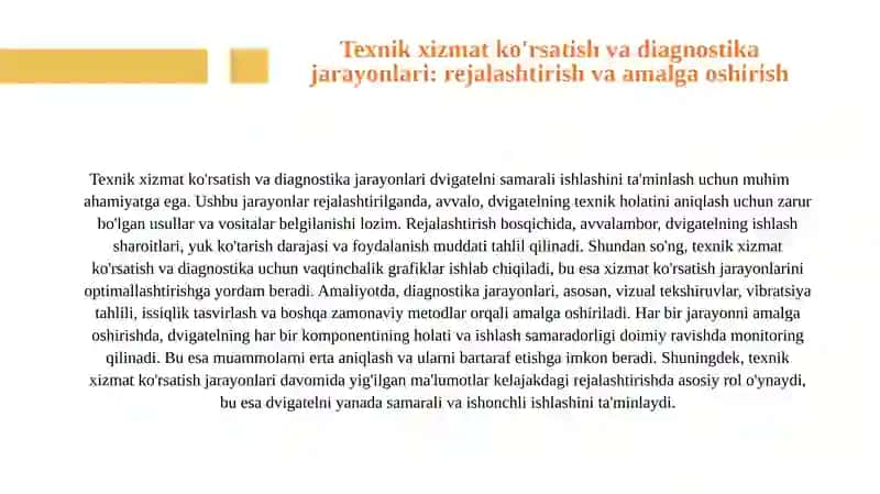 Dvigatelni texnik holatini aniqlash usullari 4
