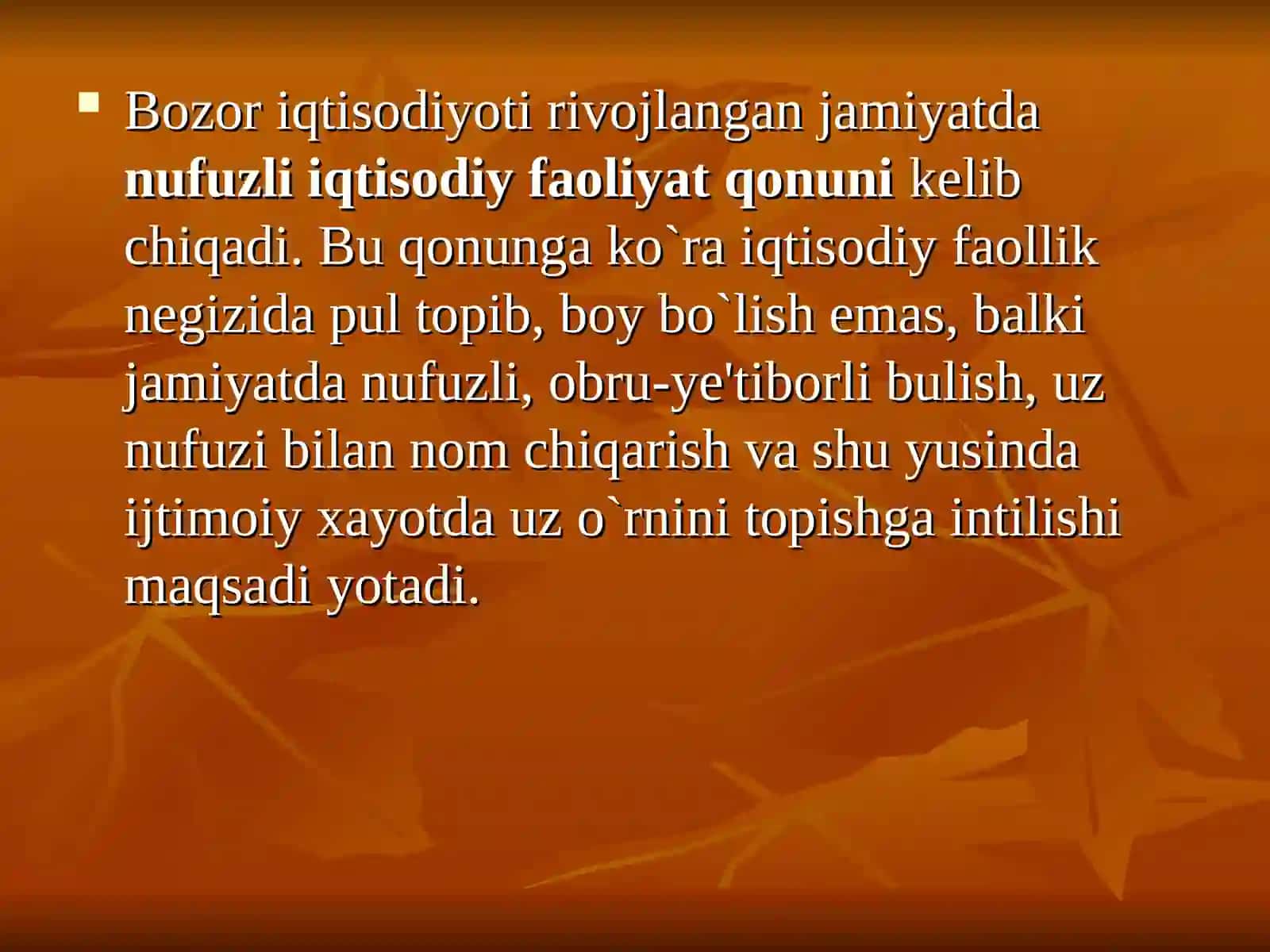 Daromadlar tengsizligi 4