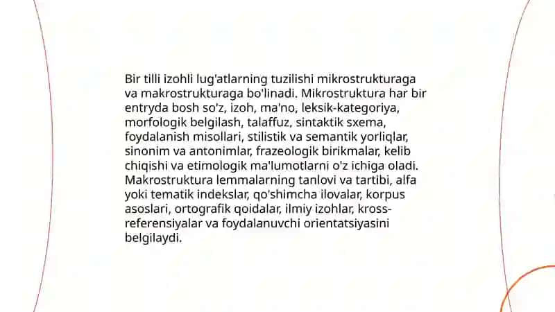 O'zbek leksikografiyasi, Bir tilli va ko'p tilli lug'atlar bilan tanishish 4