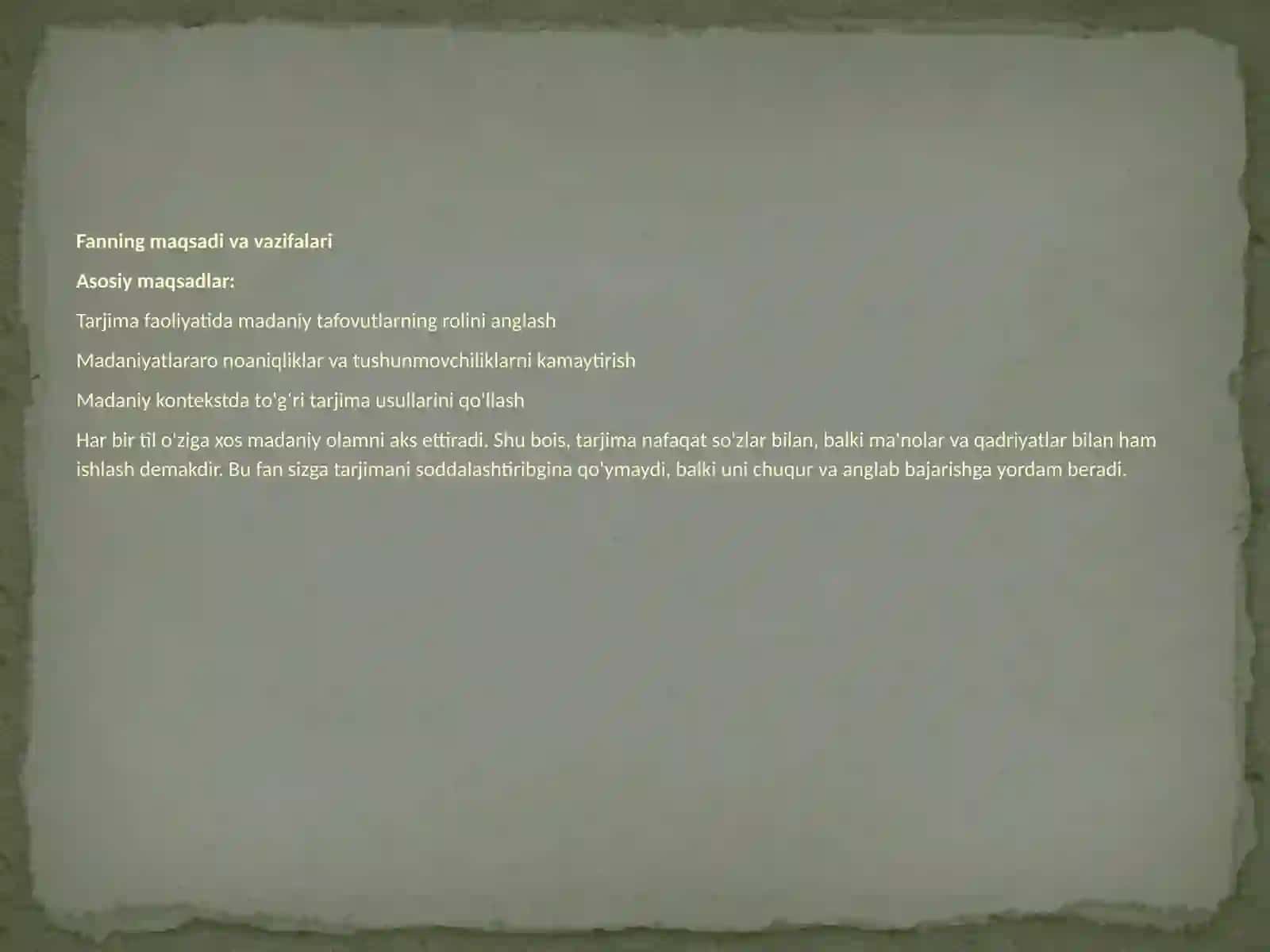 Tarjimada madaniyatlararo muloqot 4