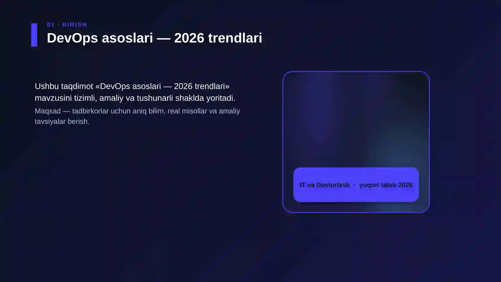 DevOps asoslari — 2026 trendlari 4