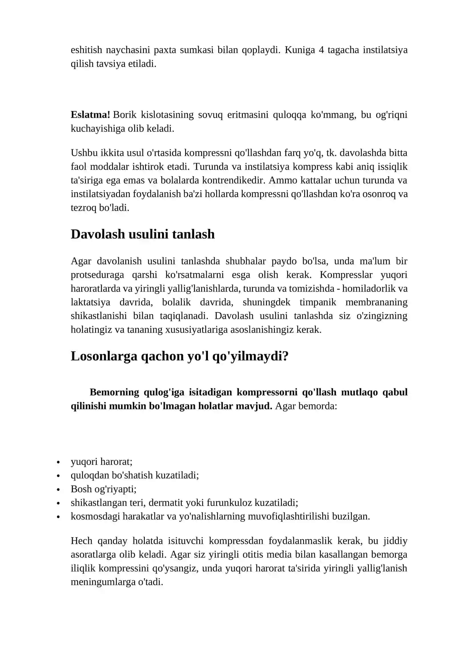Sog'lig'ingizga g'amxo'rlik qilish: quloq uchun borik kislotasi kompressidan foydalanish - Dehqonchilik 4