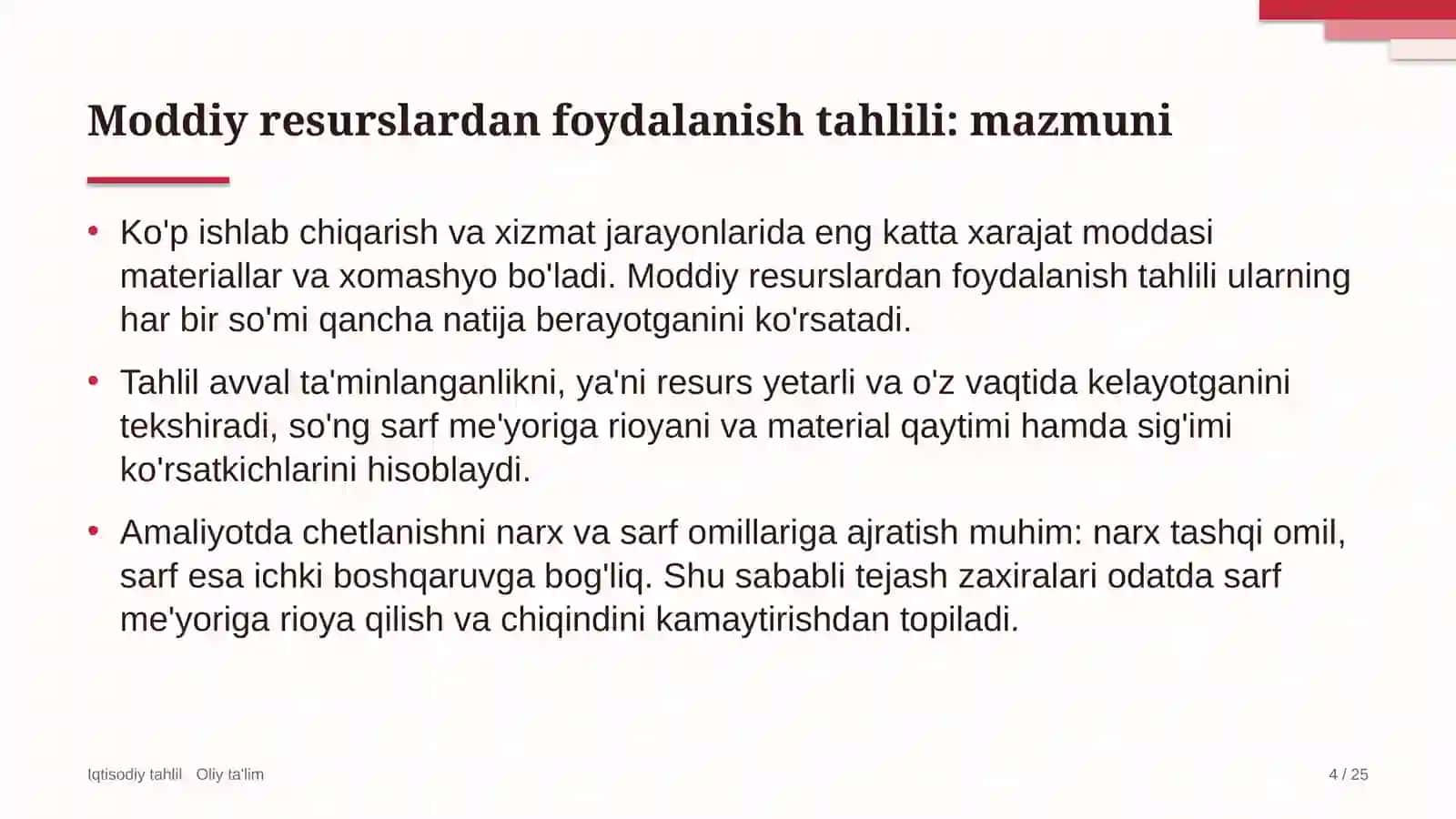 dasturiy ta'minotni testlash sohasida moddiy resurslardan foydalanish tahlili 4572 4