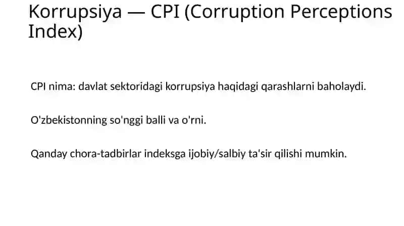 So'nggiyillarda O'zbekistonda amalga oshirilgan islohotlar va ularning xalqaro reyting va indekslarda aks etishi 4