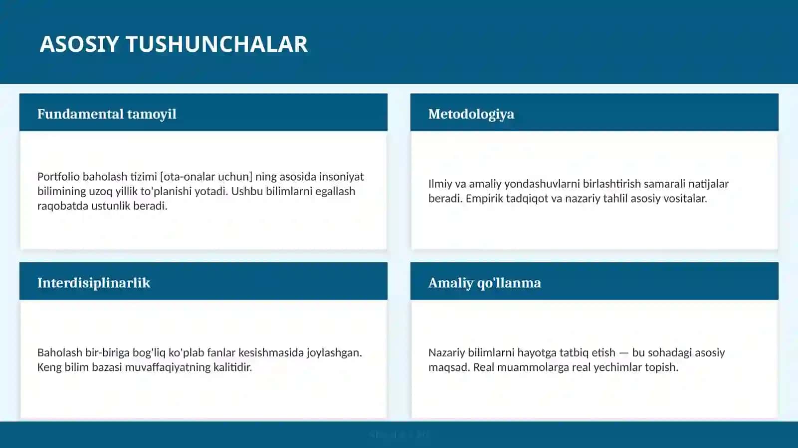 Portfolio baholash tizimi [OTA-ONALAR UCHUN] 4