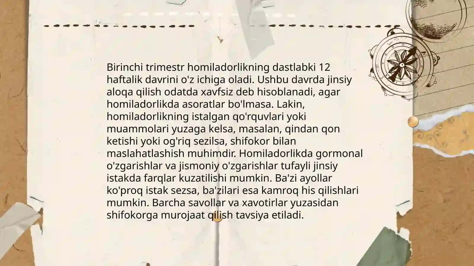 Homiladorlikda jinsiy aloqa — muddatiga ko’ra qarshi ko’rsatmalar, tavsiyalar 4