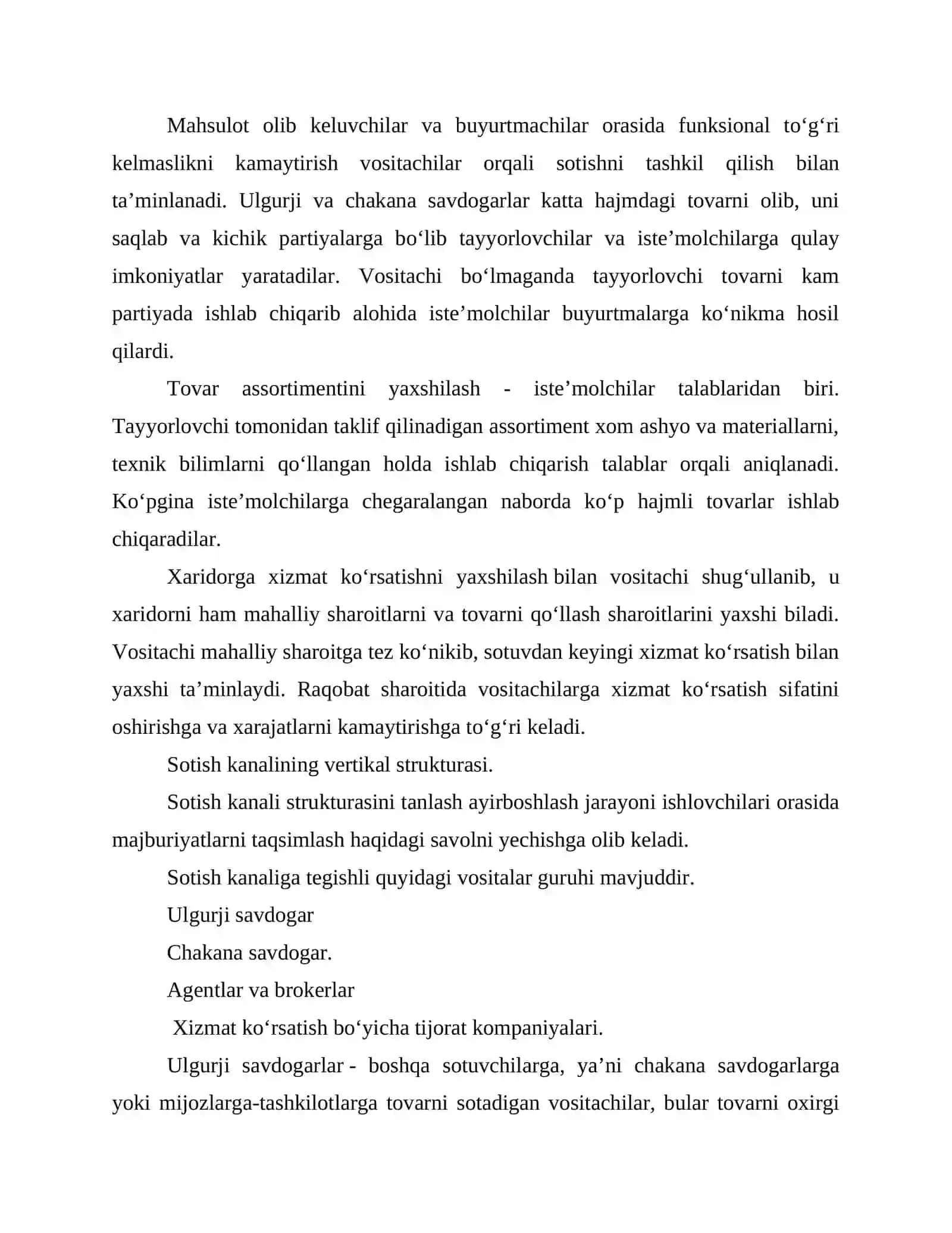 Sotishni tashkil qilish va rag'batlantirish 4