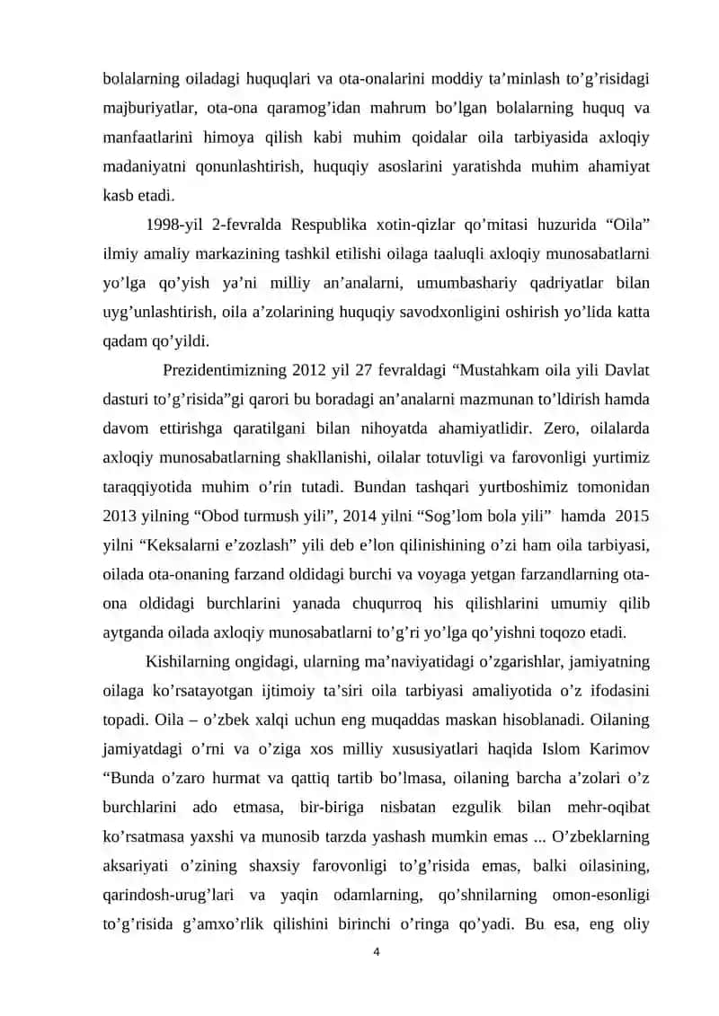"OILADA AXLOQIY MUNOSABATLARNI SHAKLLANTIRSH" 4
