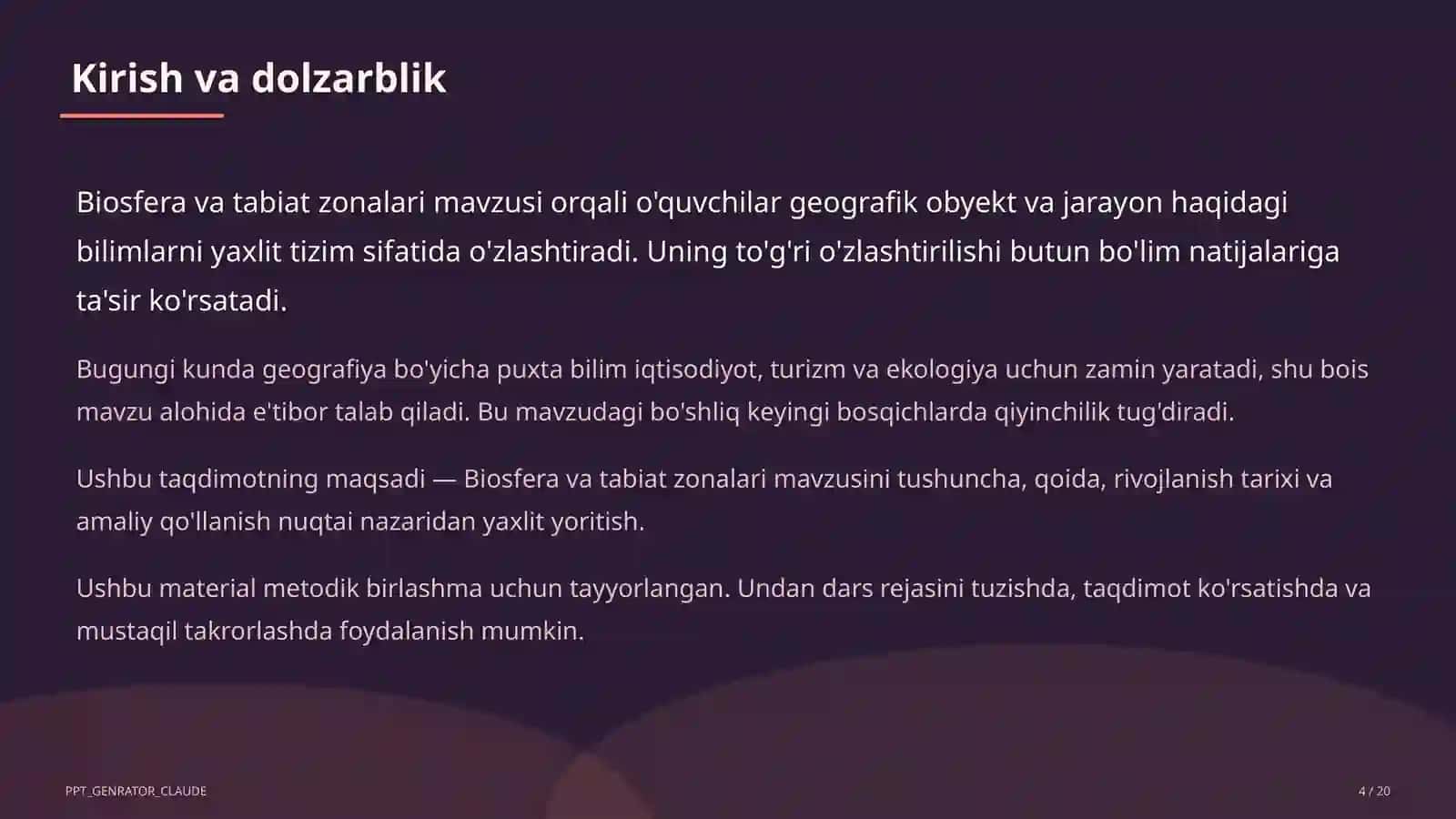 Biosfera va tabiat zonalari (6-sinf) 4