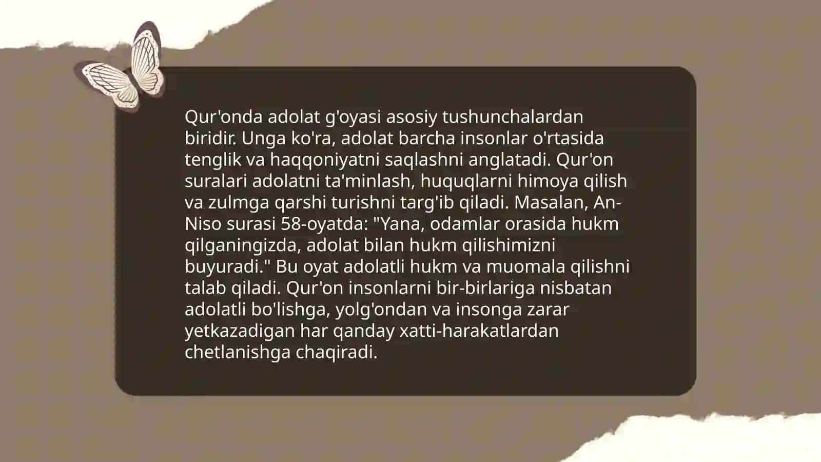 Islomda ijtimoiy tenglik, adolat, bag‘rikenglik va vatanparvarlik g‘oyalarining mohiyati 4