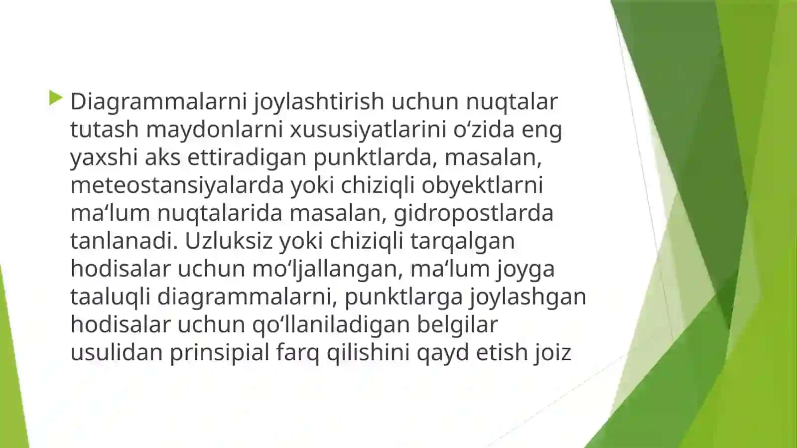 Muayyan chegaradagi voqea va hodisalarni nisbiy miqdorda ko‘rsatishda kartodiagramma usulining ahamiyati 4
