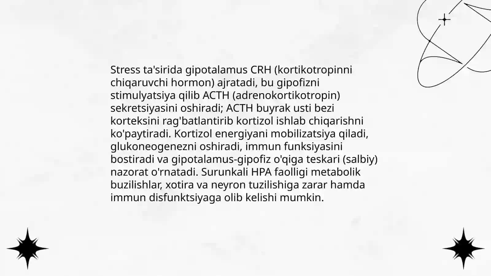 Stres psixofiziologiyasi.Stresning kelib chiqish mexanizmlari 4