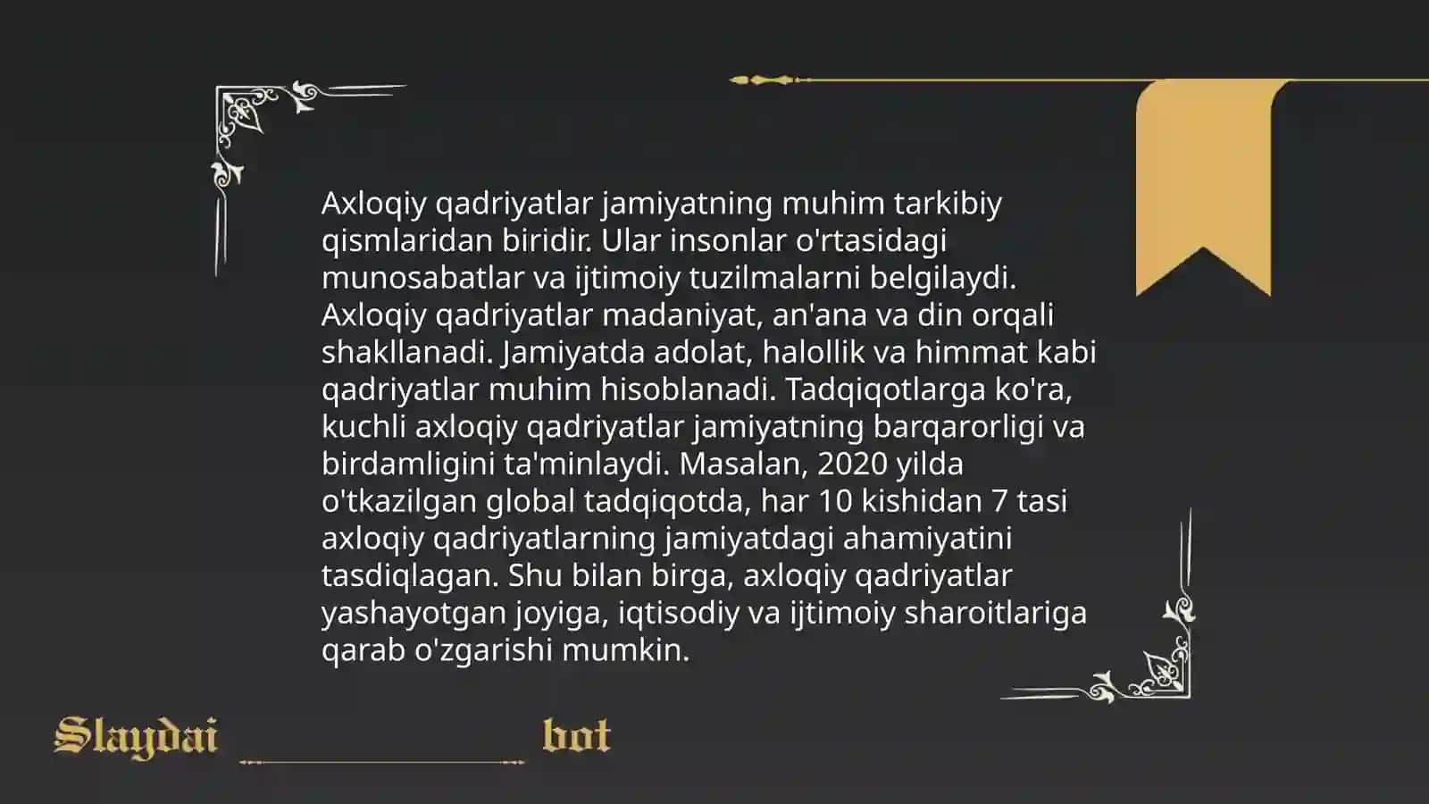 Axloq va uning jamiyat hayotida tutgan òrni 4