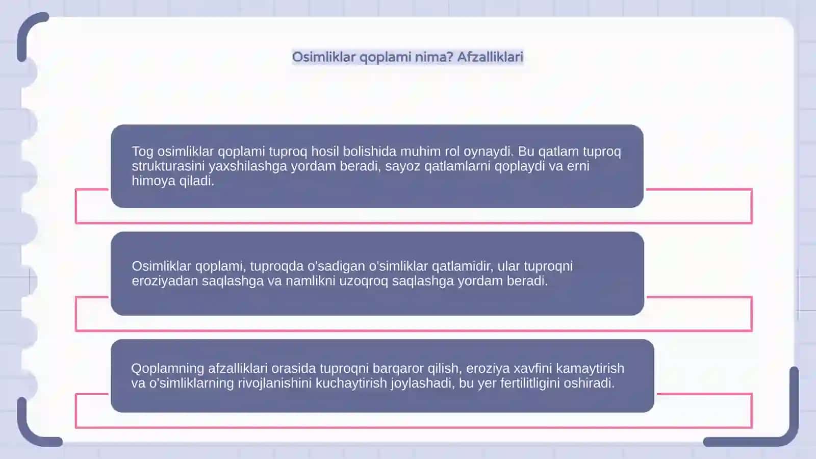 Tog osimliklar qoplami tuproq hosil bolishiga tasiri 4
