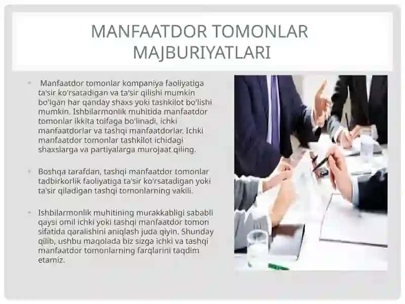 Biznes subyektlarining manfaatli tomonlari 4