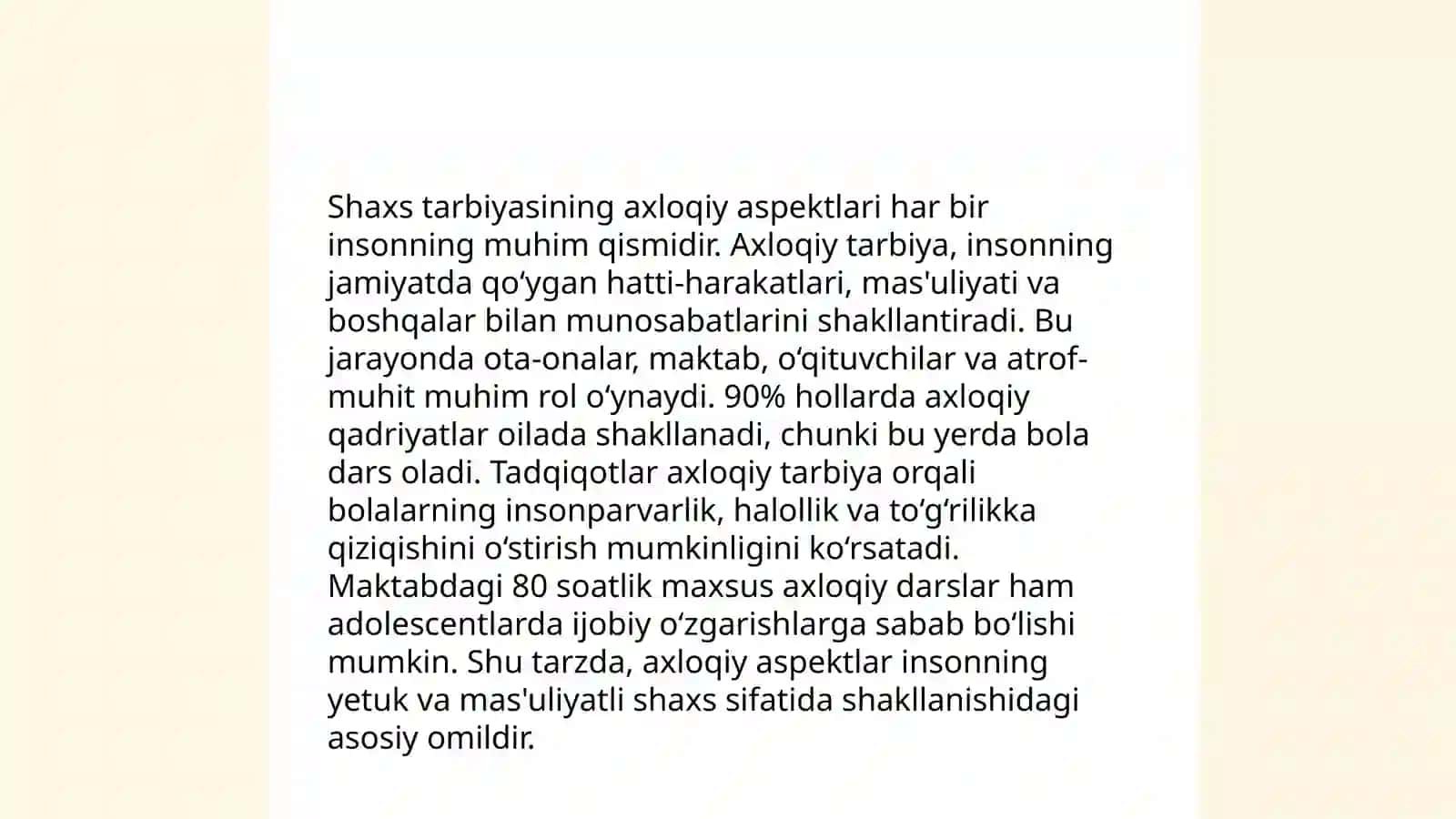 Axloqiy tarbiya nazariyasida shaxs va jamoa haqidagi ta'limot 4