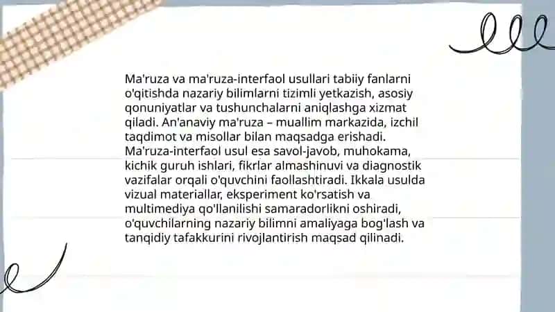 Og'zaki Metodlar 4