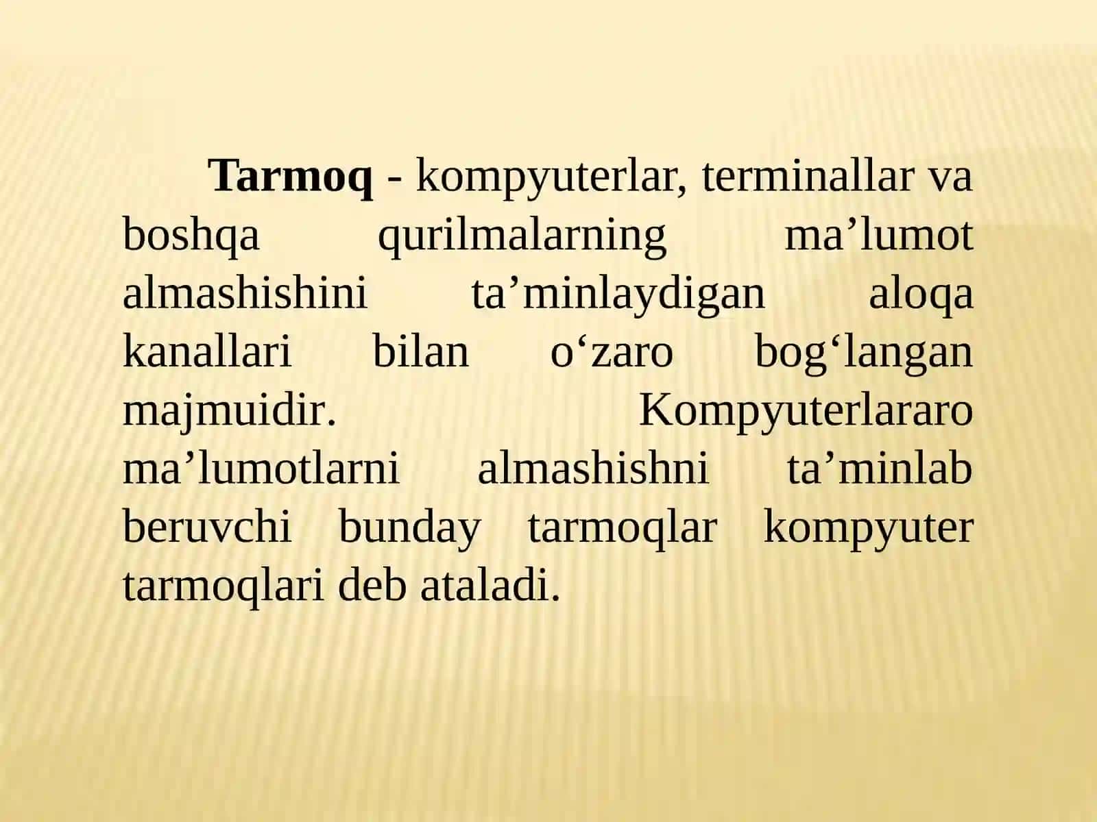 Tarmoqlangan axborot texnologiyalari va Internet xizmatlari 4