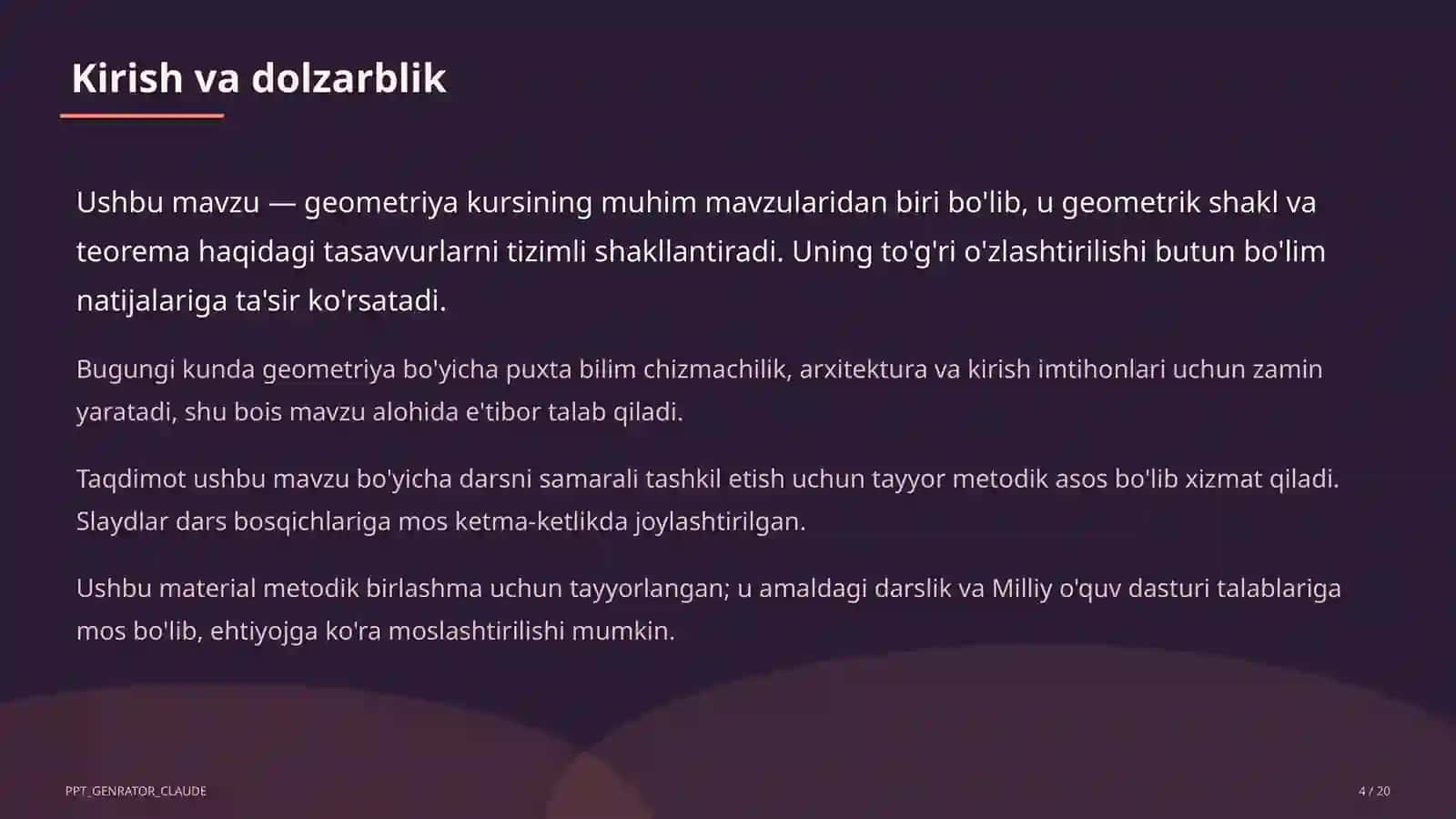 To'g'ri burchakli uchburchakda trigonometrik nisbatlar (8-sinf) 4