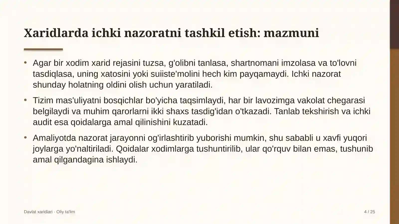 uy joy kommunal xo'jaligida xaridlarda ichki nazoratni tashkil etish 3720 4
