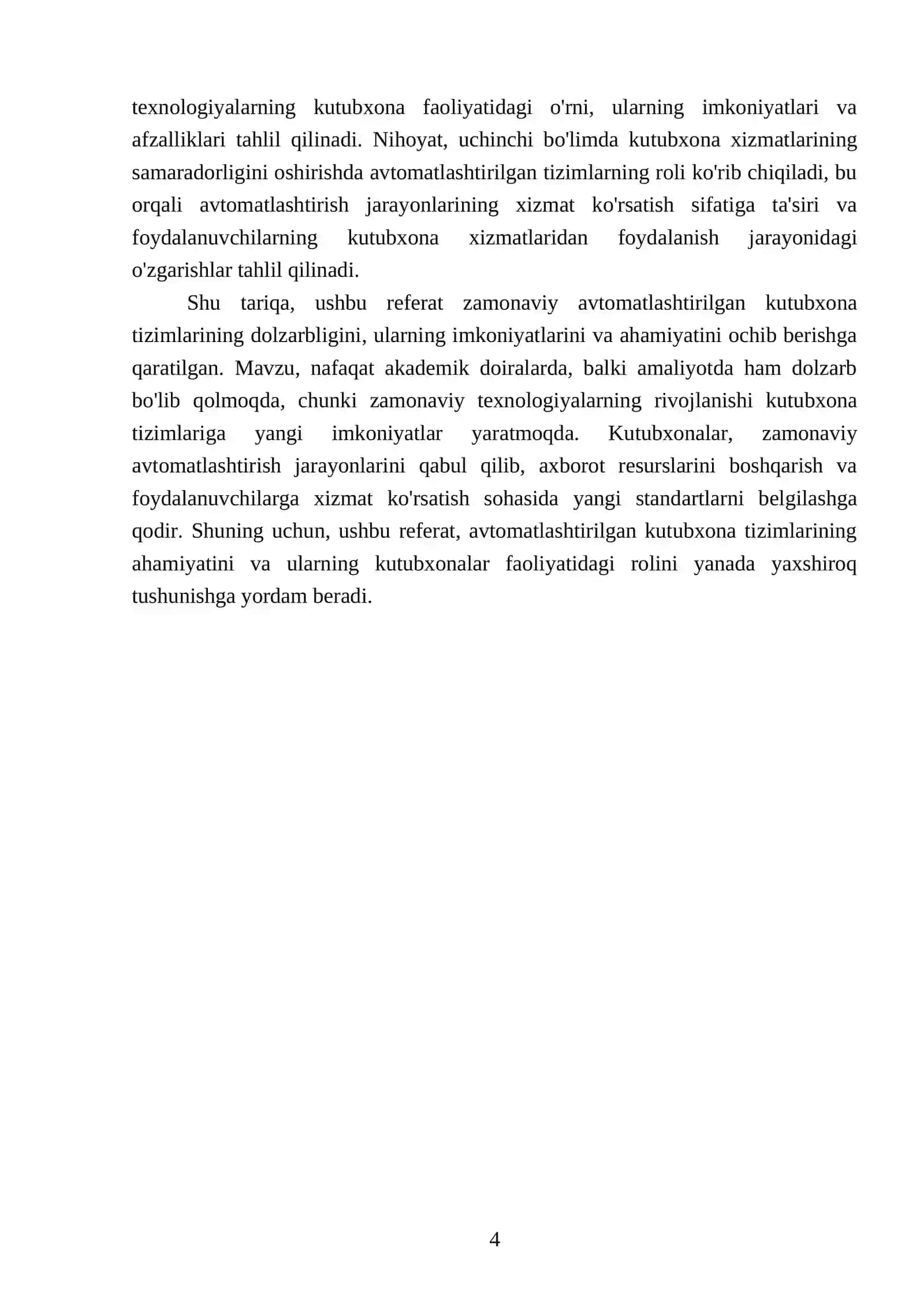 Zamonaviy avtomatlashtirilgan kutubxona tizimlari haqida asosiy maʼlumotlar 4