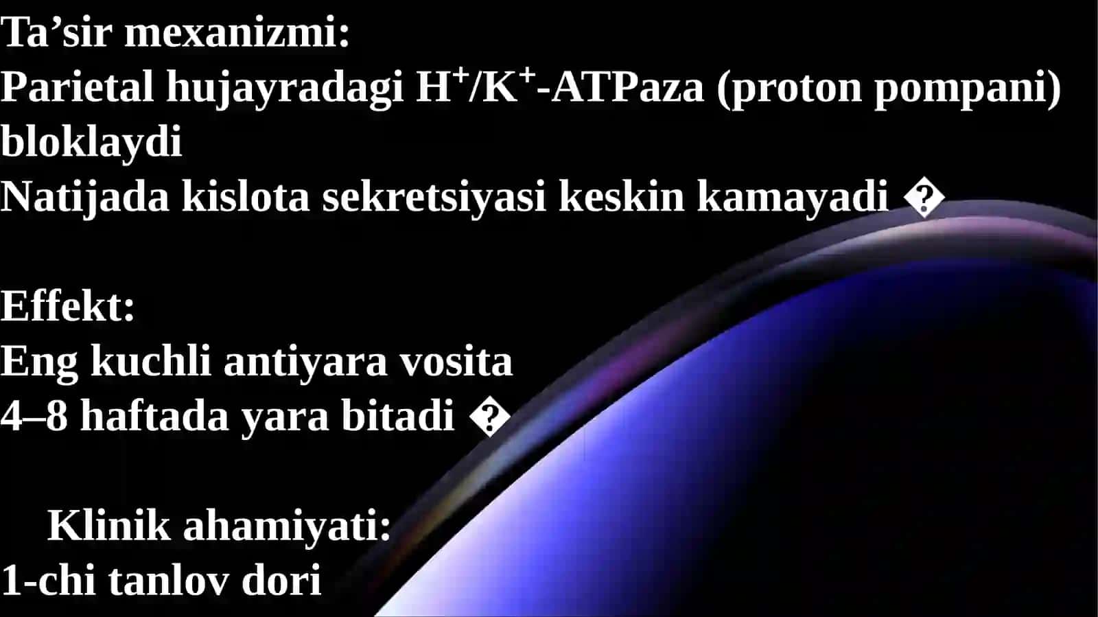 12 barmoqli ichak yarasini davolashda ishlatiladigan dori vositalarimustaqil ish 4