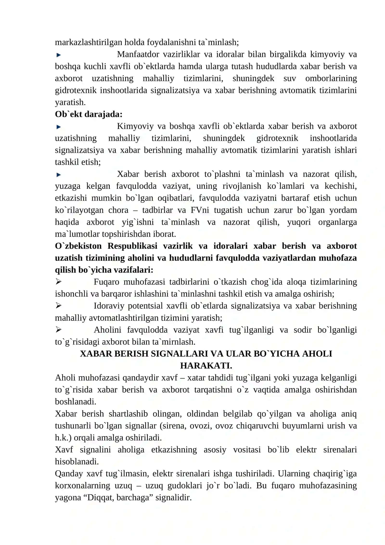 FUQARОLARNI FAVQULОDDA VAZIYATLARDAN HIMОYA QILISH USLUBLARI VA VОSITALARI, ULARNING ХUSUSIYATLARI 4